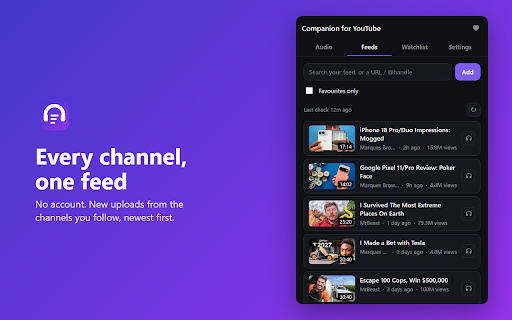 Companion for YouTube screenshot 1