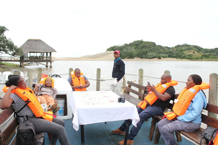 SAILING ALONG NICELY: The boat cruise after breakfast at Umngazi River Bungalows was a good way to recharge the batteries during the last day of our tour.