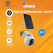 Camera Ezviz Eb8 2K Dùng Sim 4G Kèm Pin Năng Lượng Mặt Trời - Hàng Chính Hãng