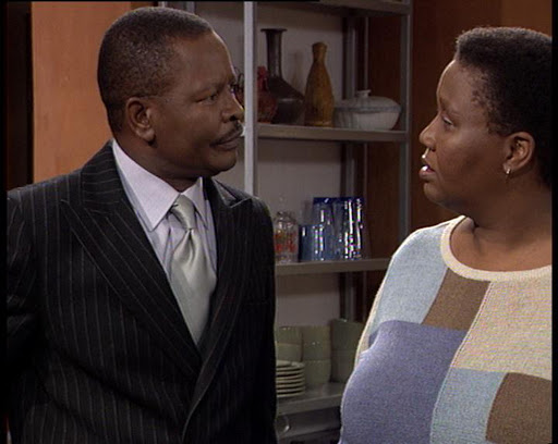 Don Mlangeni as Zebedee 'Zeb' Matabane and Keketso Semoko as his long-suffering wife, Agnes.