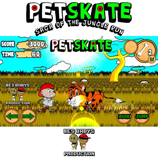 Pet Skate: Jungle Run Saga