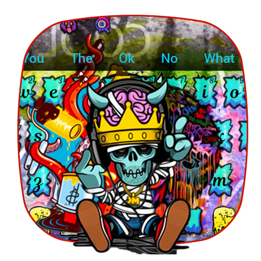 App Insights Skull Graffiti Keyboard Theme Apptopia