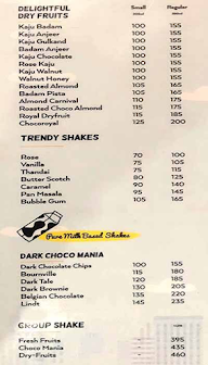 The Shake Maker menu 7