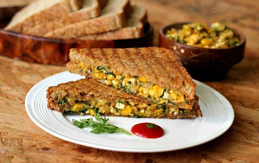 Corn Paneer Cheese Grilled Sandwich