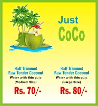 Just Coco menu 1