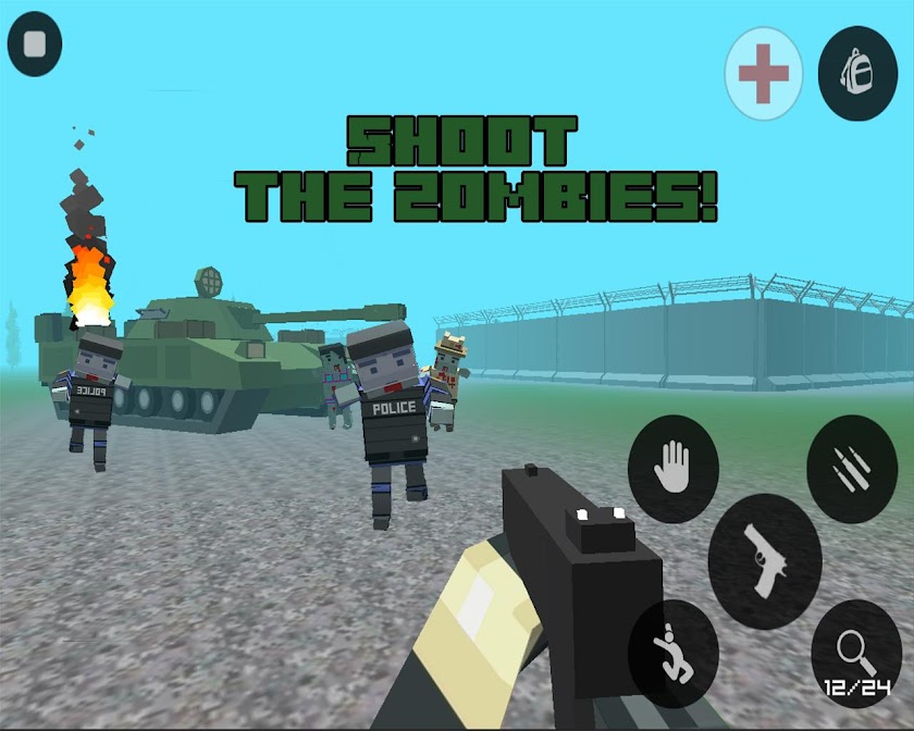 gun craft: pixel zombie war 3D Screen 1