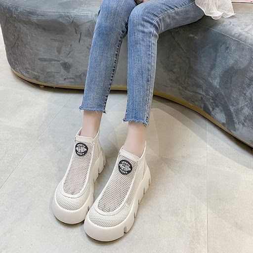 Title 3, Muffin Ultra-light Thick-soled White Martin Boo...