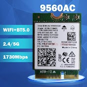 Card Wifi 9560Ngw Băng Tần Kép - Intel Wireless - Ac 9560 (M.2/Ngff/2230 - Cnvi)