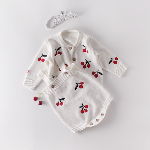 Title 2, Girl Cherry Embroidered Blouse & Ha Skirt, a de...