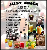 Just Juice menu 2