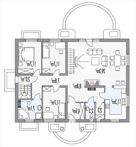 Sielanka BP - Rzut parteru