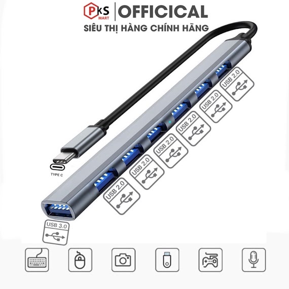 Bộ Chia Cổng Otg Hub Usb Và Hub Type C, Đến Usb 2.0 Và 3.0 Kết Nối Bàn Phím Chuột Ổ Cứng Và Các Thiết Bị Ngoại Vi Khác