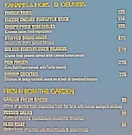 Harvest Restaurant menu 1