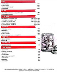 The Dome menu 2