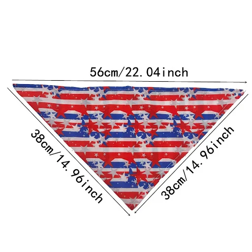 30/50pcs 4th of July Star Style Dog Bandana Pet Supplies Dog Accessories Pet Dog Bandanas Scarf Small Dog Cat Puppy Band