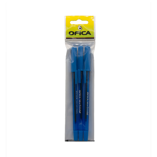 Boligrafos Ofica Azul 3 Und - Imagen 1
