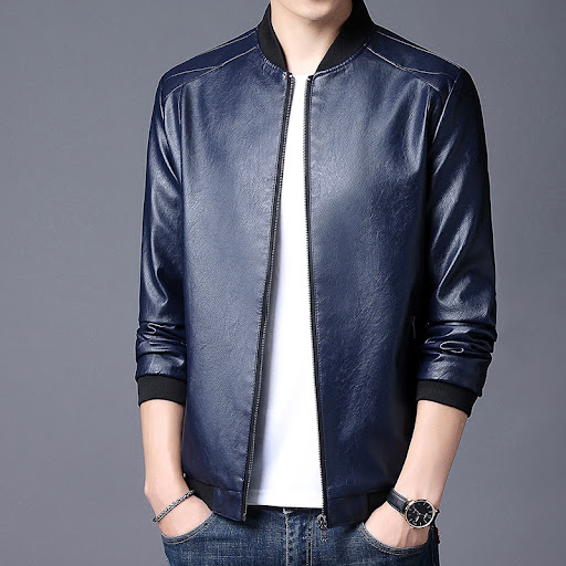 Title 3, Slim-Fit Handsome Youth Motorcycle Leather Jack...