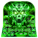 Baixar Monstrous Green Horror Skull Keyboard The Instalar Mais recente APK Downloader