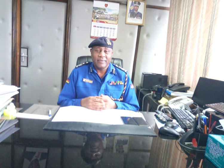 Nairobi regional police commander Philip Ndolo talking to the Star in his office yesterday.