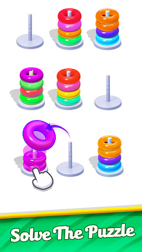 Color Hoop Stack Puzzle Games