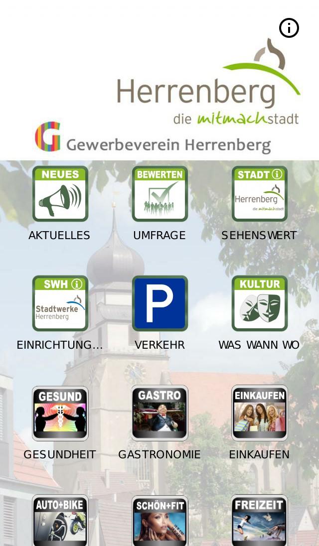 City App Herrenberg Screen 1