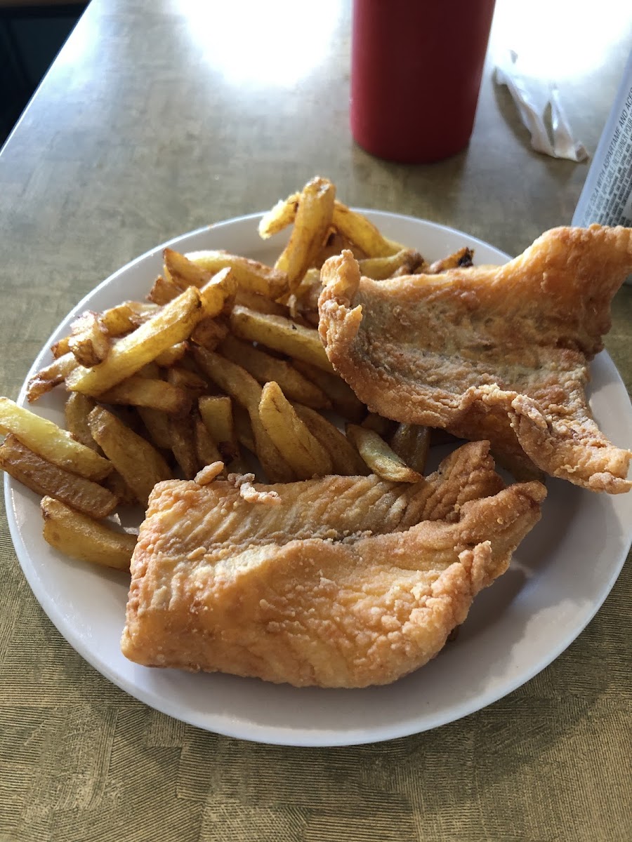 Dedicated fryer and very knowledgeable staff. Delicious fish and chips.