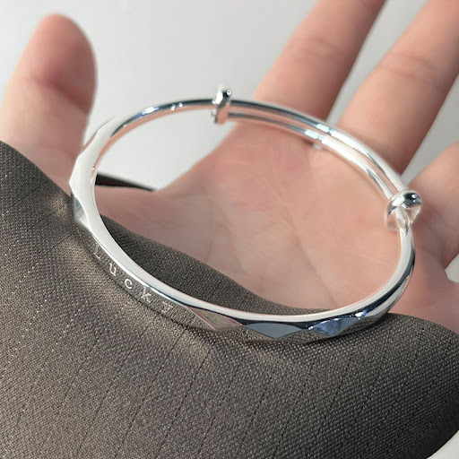 Title 5, Sterling Silver Bracelet Ladies 999 Foot Silver...