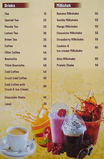 Mansi's Cafe & Snacks menu 