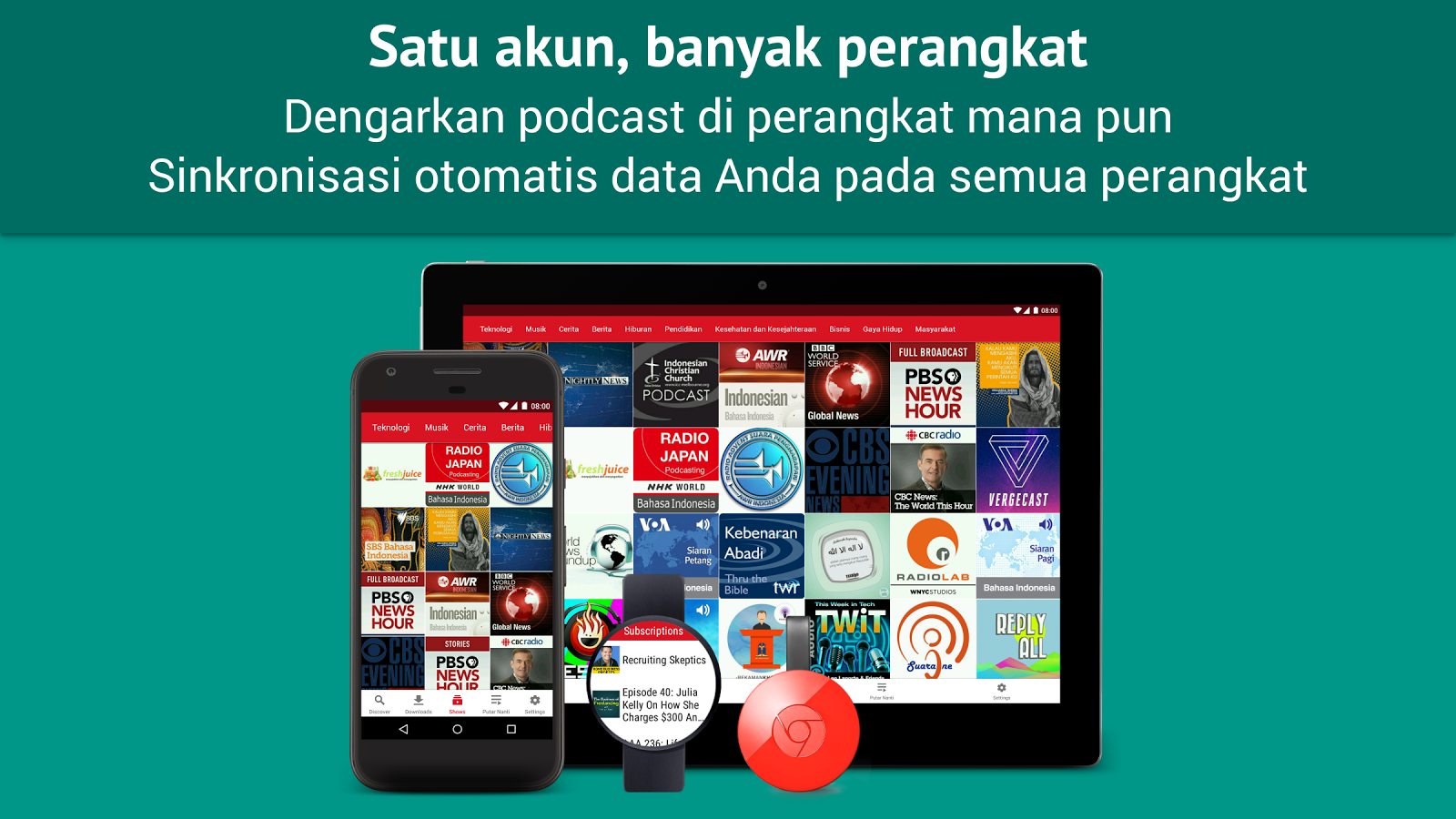 Pemutar Podcast Gratis Apl Android Di Google Play