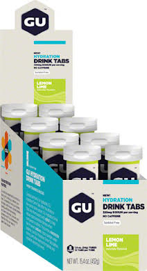 GU Hydration Drink Tabs: Lemon Lime, Box of 8 Tubes alternate image 0