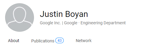 Justin Boyan's Profile