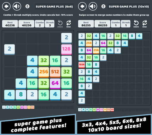 Code Triche Super Game Plus - Numbers Merge Puzzle APK MOD (Astuce) 3