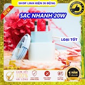 [Loại Tốt] Sạc Nhanh 20W Cho Máy 7/8/X/11/12/13 - Bảo Hành 12 Tháng, Chân Tròn Chuẩn Châu Âu