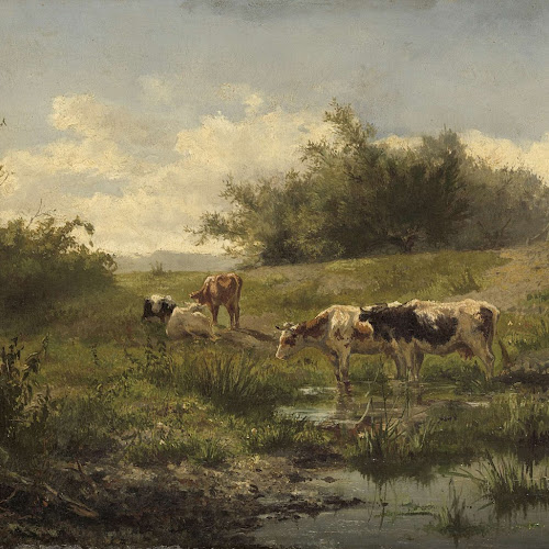 Cows at a Pond, Gerard Bilders, 1856 - 1858 - Rijksmuseum