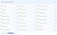 Arora Fastfood menu 1