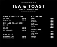 Tea & Toast menu 3