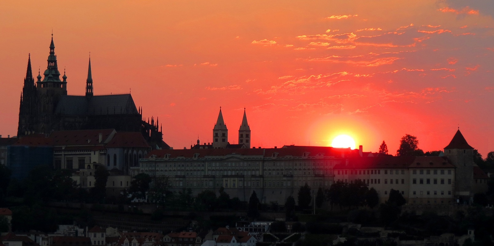 Tramonto sul Castello di Praga di pizzicastelle