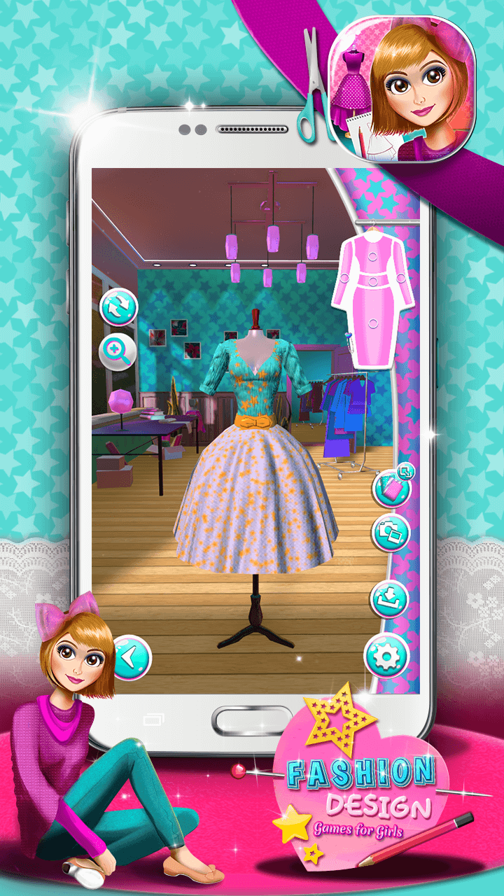 Android application Fashion Design Games for Girls screenshort