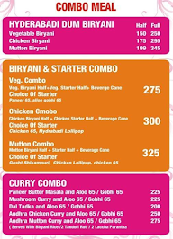 Biryani Art menu 3