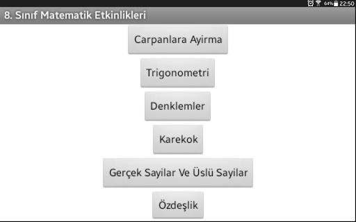 8.Sınıf Matematik Etkinlikleri