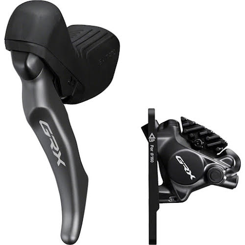 Shimano GRX ST-RX820-LA Brake/Dropper Remote Lever with BR-RX820 Hydraulic Disc Brake Caliper - Left/Front F