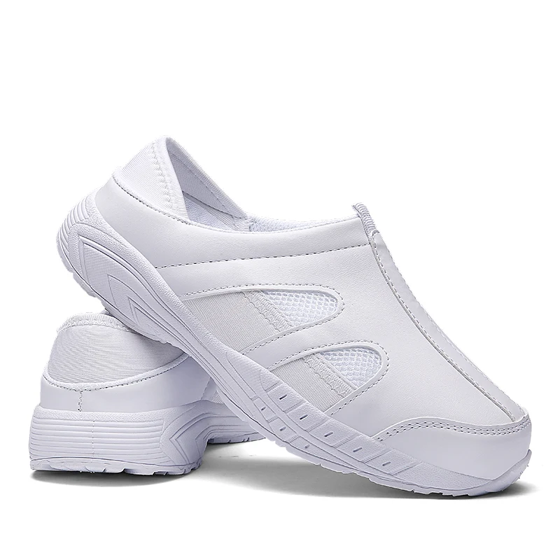 Sneakers chaussures infirmières conçues pour le confort et le soutien. Légères, antidérapantes et parfaites pour les longues journées.