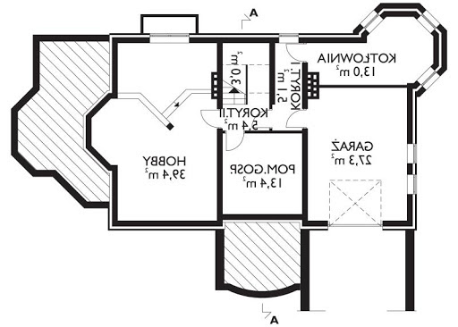 Rajsko - Rzut piwnicy