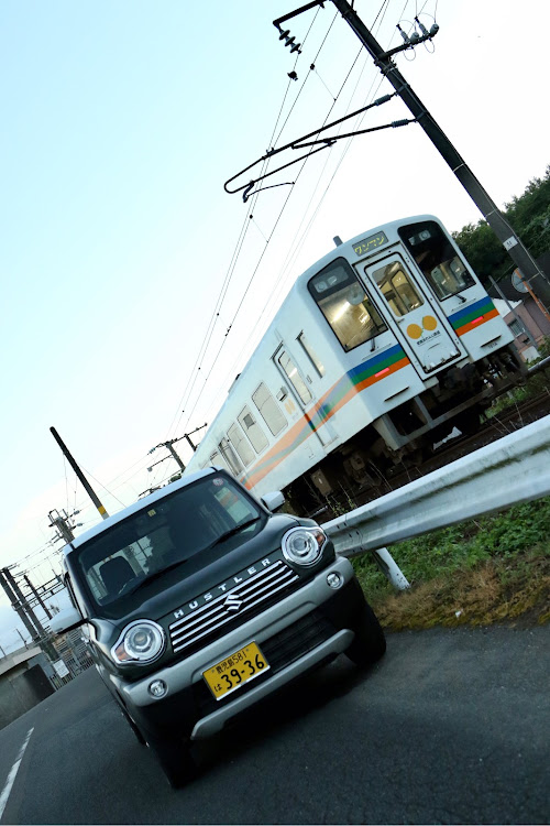ハスラーのSPC・一眼レフカメラ・電車コラボに関するカスタム事例の投稿画像1枚目