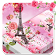 Clavier Paris Tour Eiffel rose icon