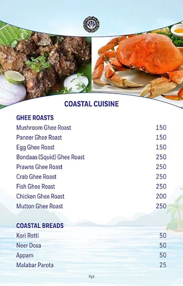 Mangalore Sea Palate menu 