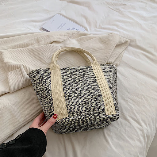 Title 2, Womens Simple Fashion Versatile Straw Handbag,...