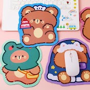 Lót Chuột Mouse Pad Vải Máy Tính Văn Phòng Họa Tiết Hoạt Hình Cute Chống Trượt Chống Nước