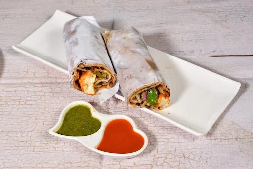 Double Chilli Paneer Kathi Roll