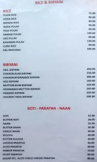 Sagar Restaurant menu 5